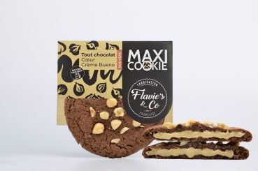 Flavie's&Co Maxi Cookie Tout Chocolat mit Bueno Creme 90g